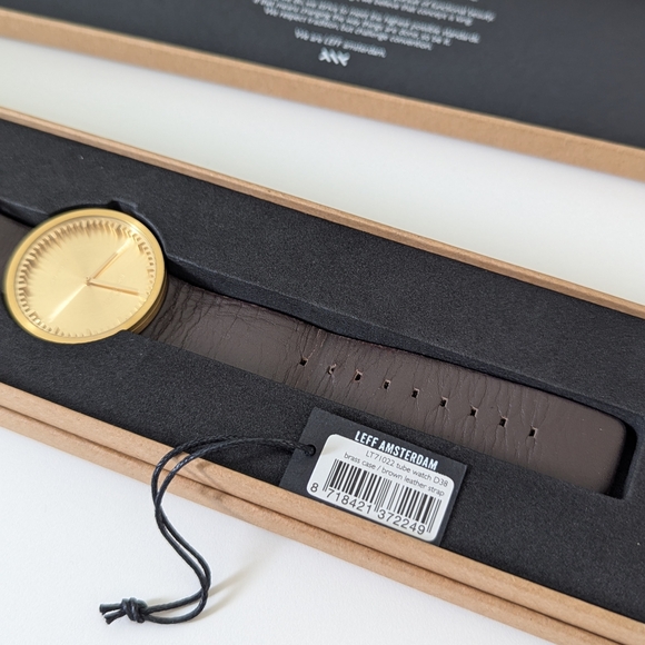 Piet Hein Eek X LEFF Amsterdam Gold and Brown Watch - Picture 10 of 13